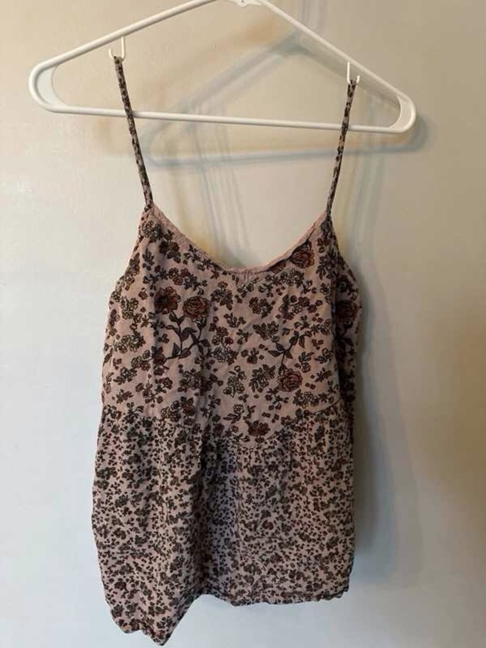 Floral Spaghetti Strap Camisole - Dusty Pink